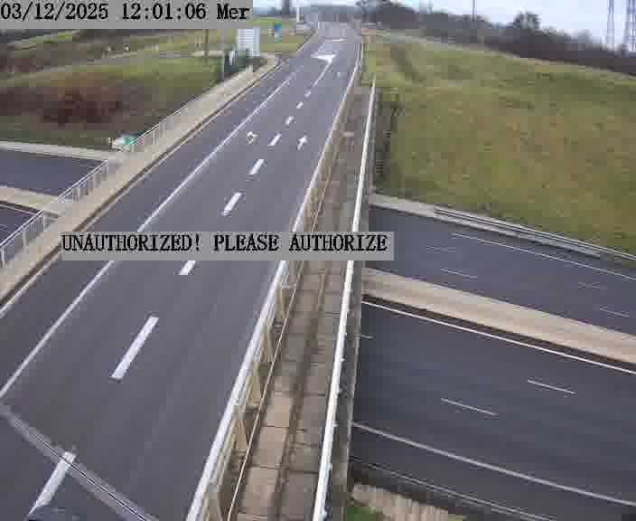 Caméra de trafic sur D1 (France) à Argancy, orientée vers Thionville, permettant d’évaluer fluidité, incidents et densité automobile.