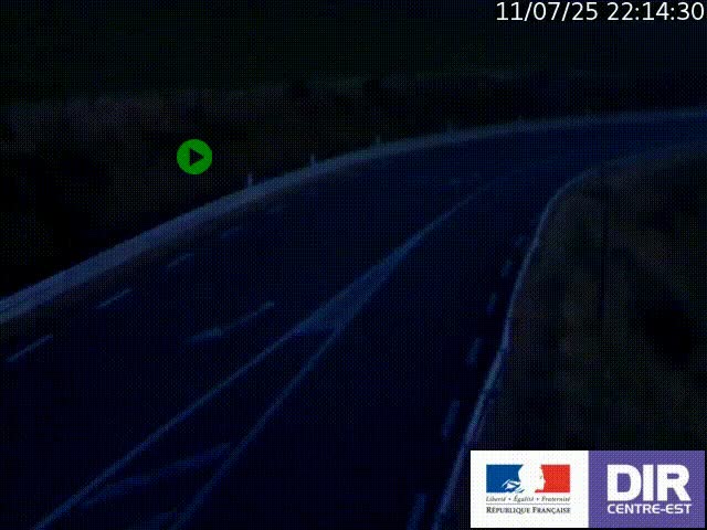 Webcam sur le col Pin Bouchain, vue orientée vers Roanne, en provenance de Lyon sur la nationale 7 (N7)