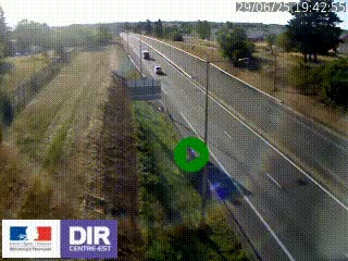 Webcam à Mably, à proximité de Roanne en direction de Moulins sur la N7