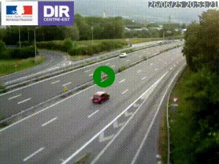 Caméra routière à hauteur de la sortie 15 Chambéry-centre au PK 4,103 en direction d'Albertville