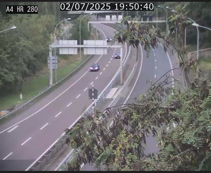 Webcam traffic A4 Luxembourg - BK 0.2 - P+R Bouillon (direction Luxembourg)