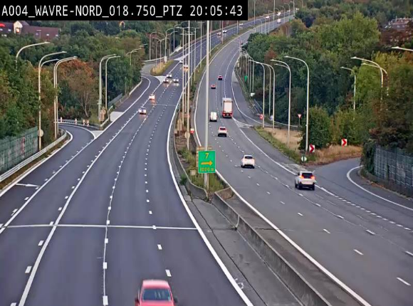 Webcam traffic E411(A4) - BK 18.7 - Bierges (Wavre Nord)