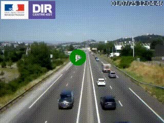 Caméra autoroute à Saint-Etienne (Les Littes) à hauteur du Ikea Saint-Etienne sur l'A72 en direction de Roanne