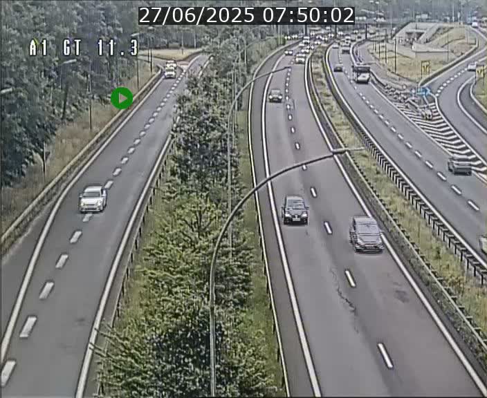 Traffic live webcam Luxembourg Senningerberg - A1 direction Allemagne - BK 11.3