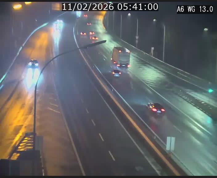 Traffic live webcam Luxembourg Mamer - A6 - BK 13 - direction Luxembourg/France/Allemagne