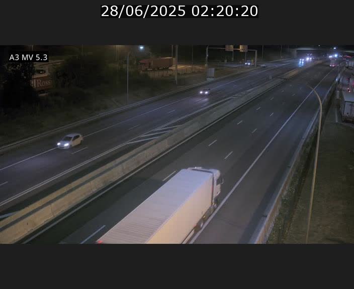 Webcam à l'Aire de Berchem au Luxembourg sur l'A3. Vue orientée vers la France