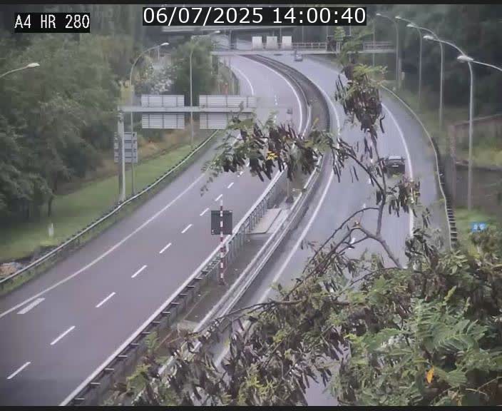 Webcam traffic A4 Luxembourg - BK 0.2 - P+R Bouillon (direction Luxembourg)