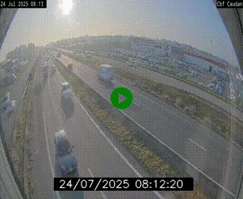 Webcam sur la N165 à hauteur de Caudan, dans le Morbihan.