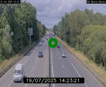 Webcam sur le périphérique de Nantes (N844) entre la Porte de Saint-Luce et la Porte d'Anjou, à l'est de la ville