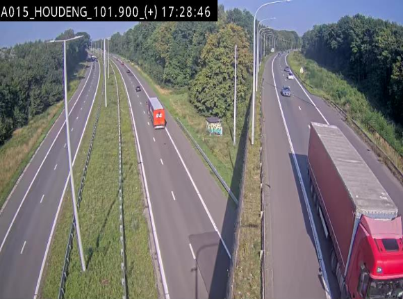 Webcam autoroute Belgique - Houdeng-Goegnies - Jonction E19/E42 direction Tournai/Mons - BK 101.85