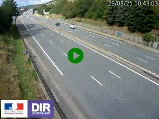 Webcam routière à Saint-Etienne-Terrenoire sur la RN88 avant la jonction entre l'A72 et le Boulevard Périphérique de Saint-Etienne