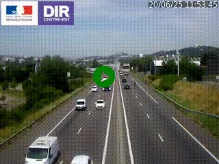 Caméra autoroute à Saint-Etienne (Les Littes) à hauteur du Ikea Saint-Etienne sur l'A72 en direction de Roanne