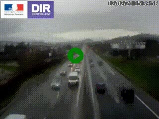 Caméra autoroute à Saint-Etienne (Les Littes) à hauteur du Ikea Saint-Etienne sur l'A72 en direction de Roanne