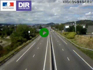 Caméra autoroute à Saint-Etienne (Les Littes) à hauteur du Ikea Saint-Etienne sur l'A72 en direction de Roanne