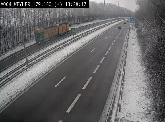 Webcam juste après la sortie 31 Arlon qui permet de rejoindre l'E411 depuis la N82