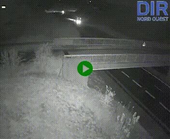 Webcam sur A84 à hauteur de Pont-Farcy, au niveau du pont autoroutier sur la Vire, au sud de Saint-Lô