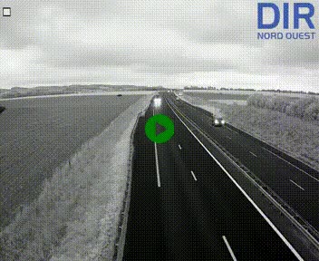 Webcam sur A84 à hauteur de l'échangeur de Poilley avec la N175, au sud d'Avranches