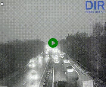 Webcam sur le périphérique de Caen (N814) à l'est de la ville, à Mondeville hauteur de la sortie 2, Presqu'île-Rives de l'Orne, au bout de l'autoroute A13
