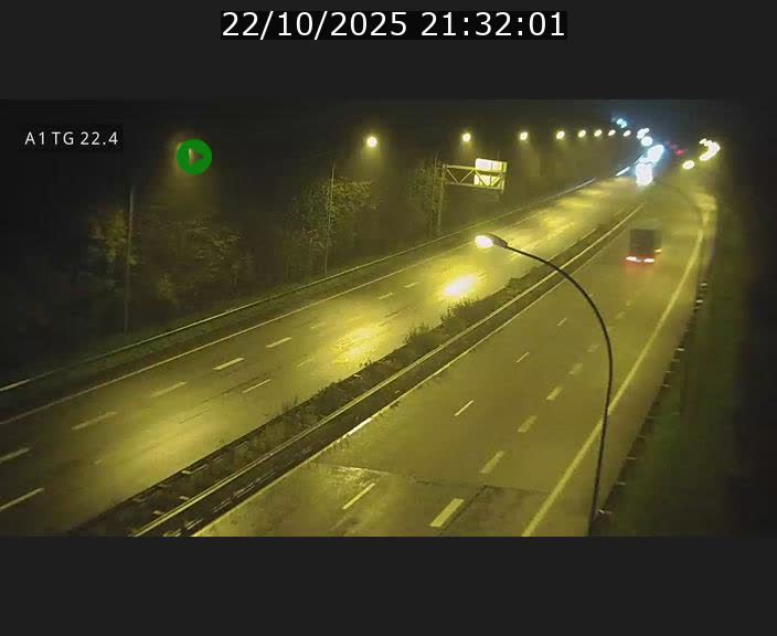 Traffic live webcam Luxembourg Flaxweiler - A1 direction Luxembourg - BK 22.4