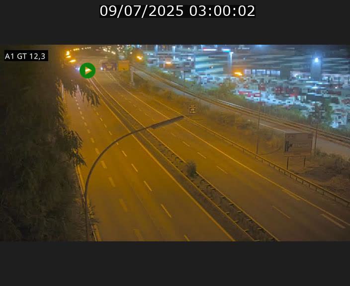 Traffic live webcam Luxembourg Senningerberg - A1 direction Allemagne - BK 12.3