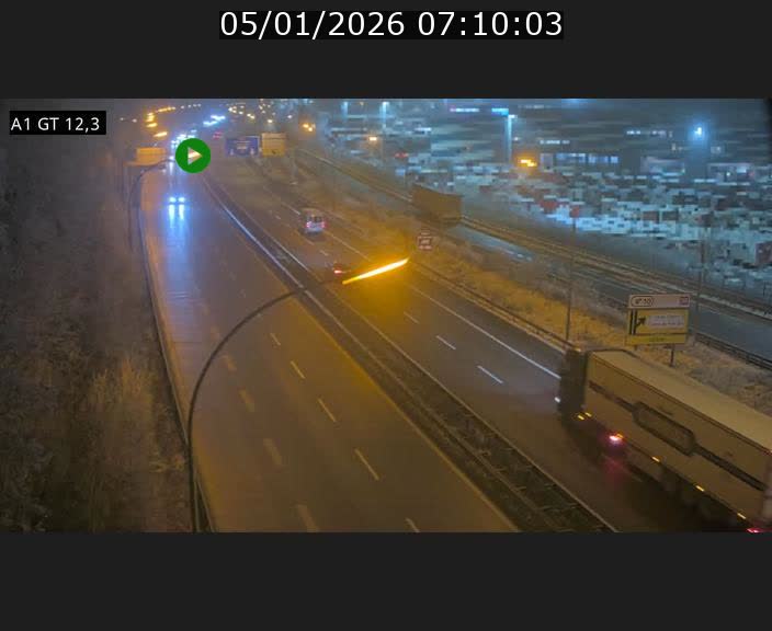 Traffic live webcam Luxembourg Senningerberg - A1 direction Allemagne - BK 12.3