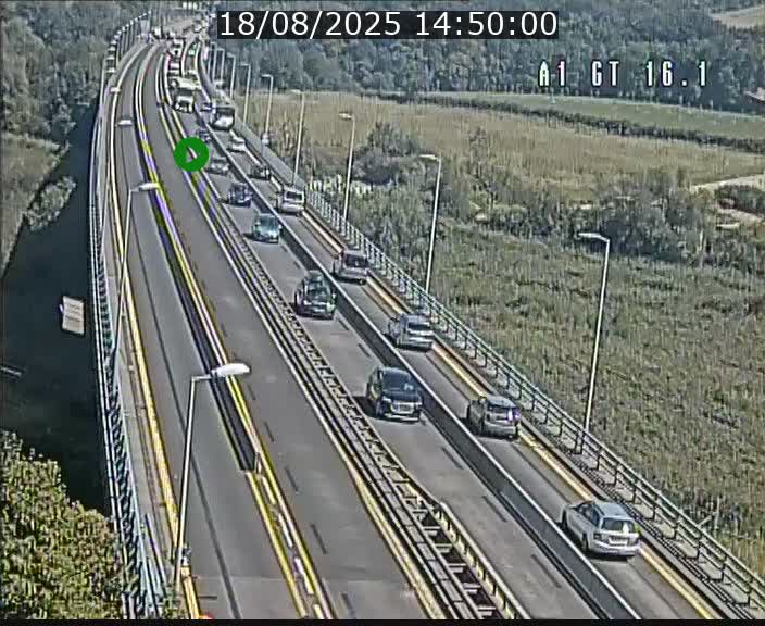 Traffic live webcam Luxembourg Niederanven - A1 direction Allemagne - BK 16.1