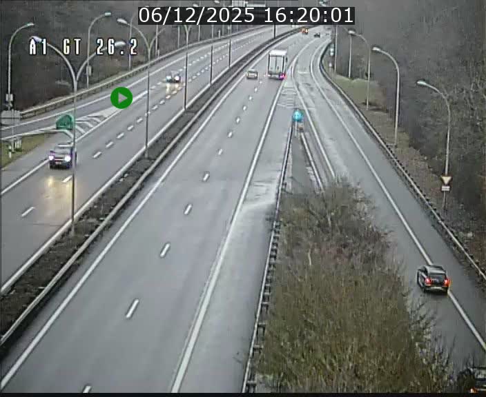 Traffic live webcam Luxembourg Grevenmacher - A1 direction Allemagne - BK 26.2