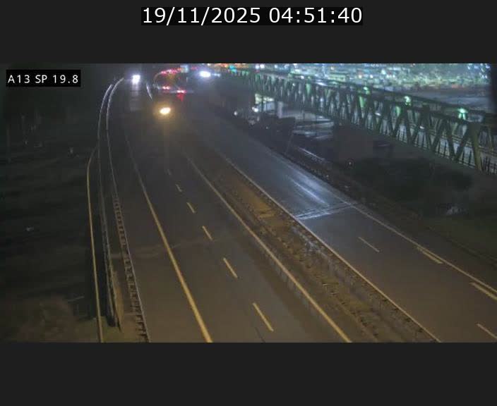 Traffic live webcam Luxembourg Croix de Bettembourg - A13 direction Esch-sur-Alzette - BK 19.8