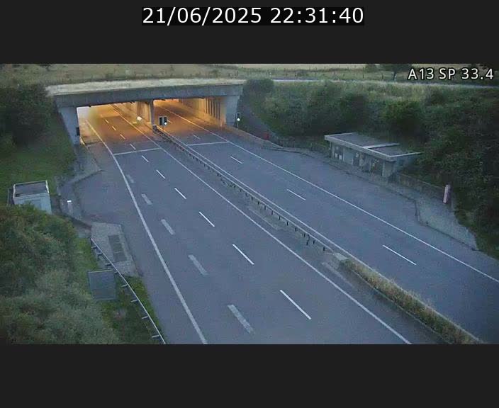 Webcam trafic sur A13 à hauteur d'Altwies en direction de Mondorf-les-bains et en provenance de l'Allemagne