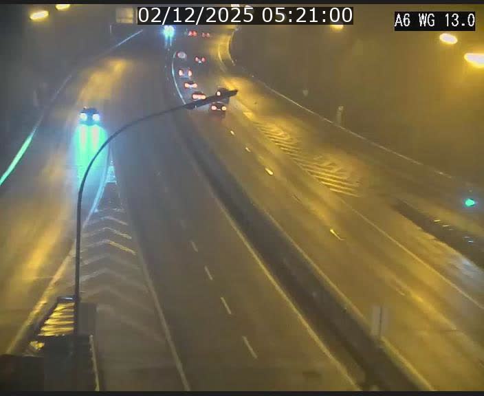 Traffic live webcam Luxembourg Mamer - A6 - BK 13 - direction Luxembourg/France/Allemagne