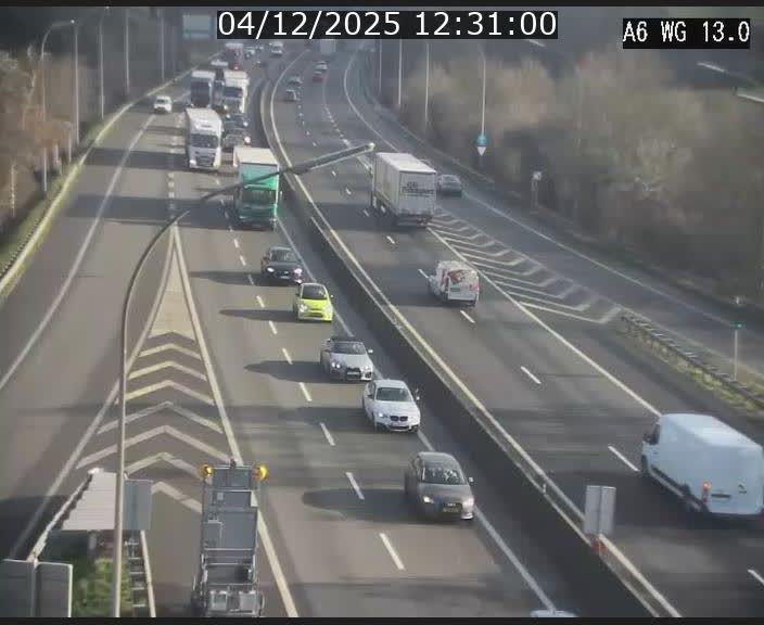 Traffic live webcam Luxembourg Mamer - A6 - BK 13 - direction Luxembourg/France/Allemagne