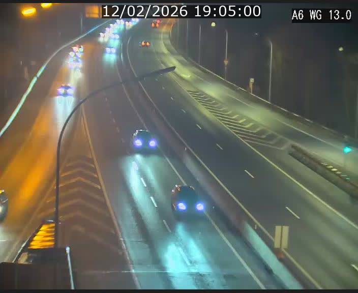 Traffic live webcam Luxembourg Mamer - A6 - BK 13 - direction Luxembourg/France/Allemagne