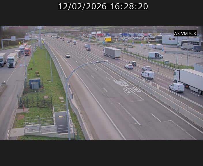 Traffic live webcam Luxembourg Aire de Berchem - A3 - BK 5 - direction France