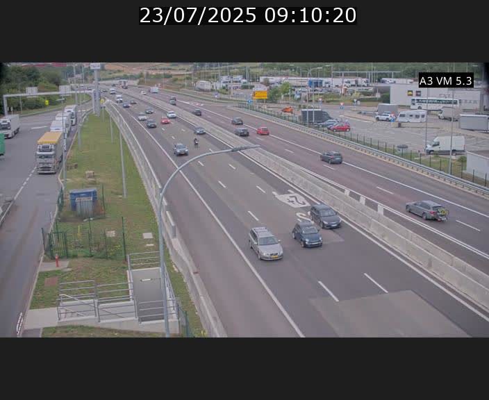 Traffic live webcam Luxembourg Aire de Berchem - A3 - BK 5 - direction France