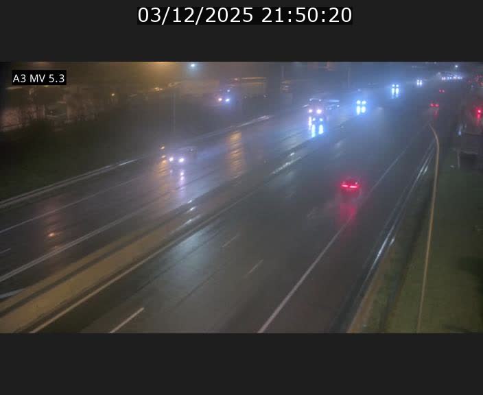 Webcam à l'Aire de Berchem au Luxembourg sur l'A3. Vue orientée vers la France