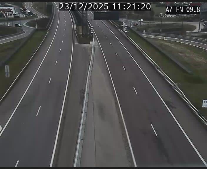 Caméra trafic Luxembourg - A7, Tunnel Gousselerbierg, sortie sud, direction rond-point Lorentzweiler (BK 9.9)