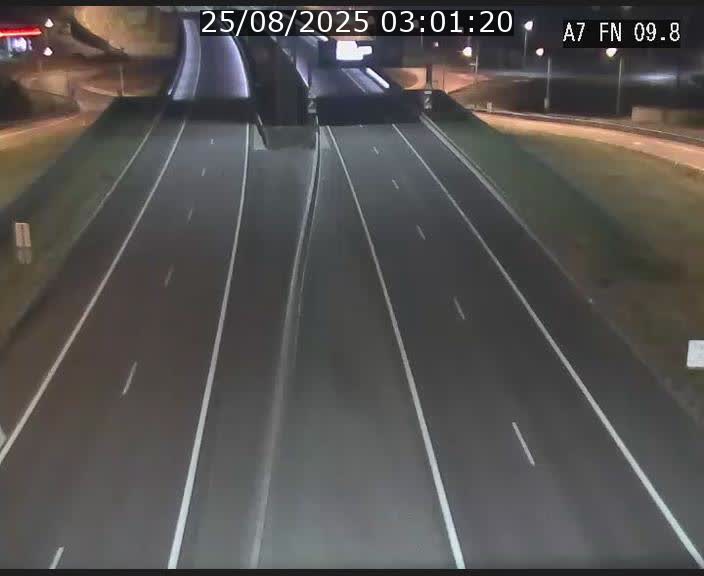Caméra trafic Luxembourg - A7, Tunnel Gousselerbierg, sortie sud, direction rond-point Lorentzweiler (BK 9.9)