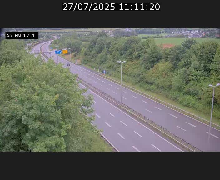 Caméra trafic Luxembourg - A7, Merscherbierg direction Mersch