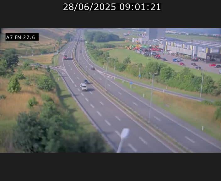 Caméra trafic Luxembourg - A7, Colmar-berg direction Mersch