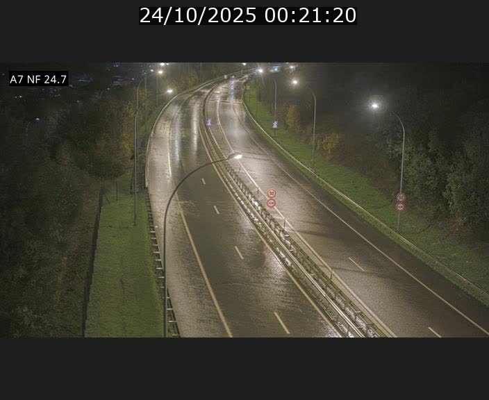 Caméra trafic Luxembourg - A7, Schieren direction Mersch