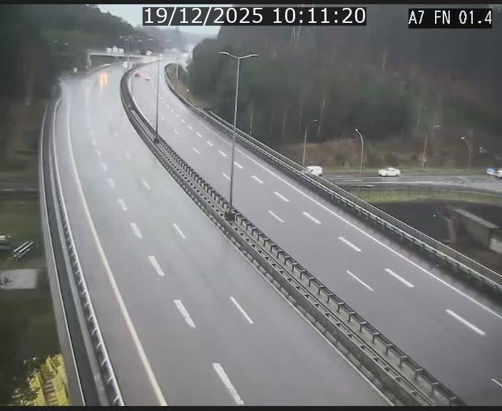 Caméra autoroute Luxembourg A7 - Tunnel Stafelter - direction Echangeur Grünewald