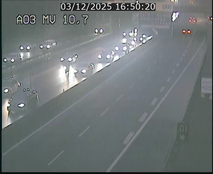 Traffic live webcam Luxembourg Croix de Bettembourg - A3 - BK 10.7 - direction France