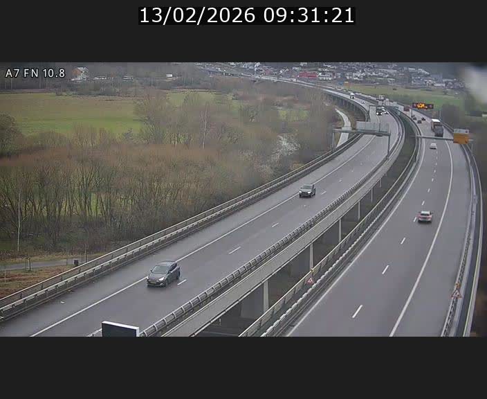 Caméra trafic Luxembourg - A7, Tunnel Gousselerbierg, sortie sud, direction rond-point Lorentzweiler (BK 10.8)