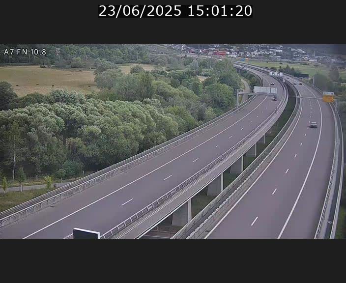 Caméra trafic Luxembourg - A7, Tunnel Gousselerbierg, sortie sud, direction rond-point Lorentzweiler (BK 10.8)