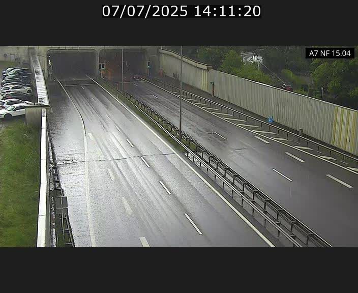 Caméra trafic Luxembourg - A7, Tunnel Mersch, entrée sud, direction Ettelbruck