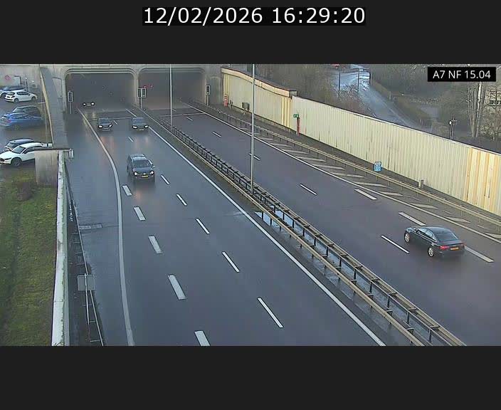 Caméra trafic Luxembourg - A7, Tunnel Mersch, entrée sud, direction Ettelbruck