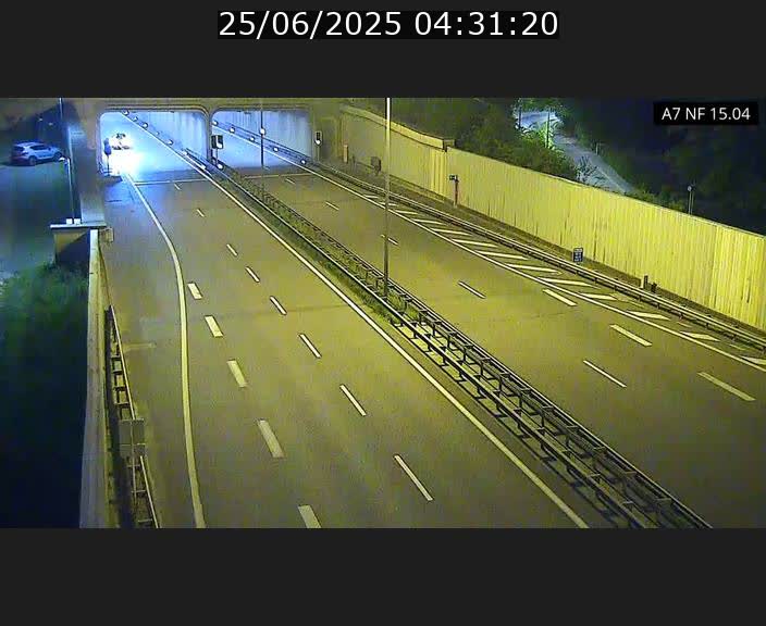 Caméra trafic Luxembourg - A7, Tunnel Mersch, entrée sud, direction Ettelbruck