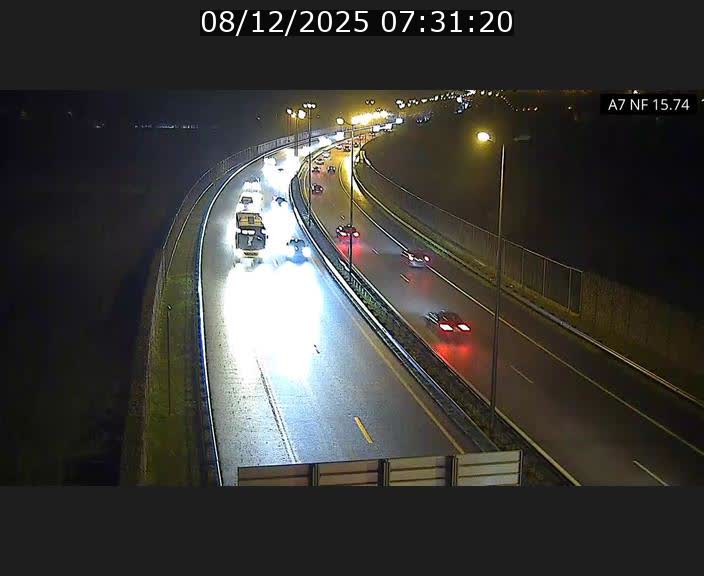 Caméra trafic Luxembourg - A7, Tunnel Mersch, entrée nord, direction Lorentzweiler