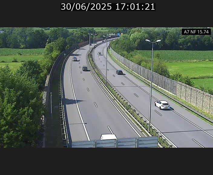 Caméra trafic Luxembourg - A7, Tunnel Mersch, entrée nord, direction Lorentzweiler