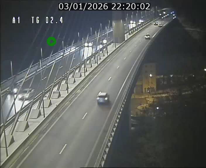 Traffic live webcam Luxembourg Sandweiler - A1 direction Luxembourg-ville - BK 2.4